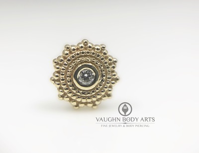 Afghan threaded end