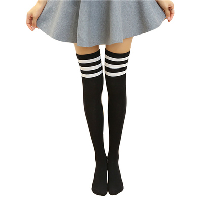 Three stripes knee-high socks