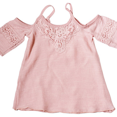 Peek-a-boo top - rosy mauve