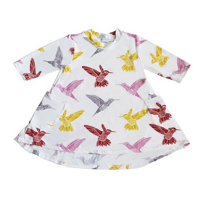 Hummingbirds high low dress