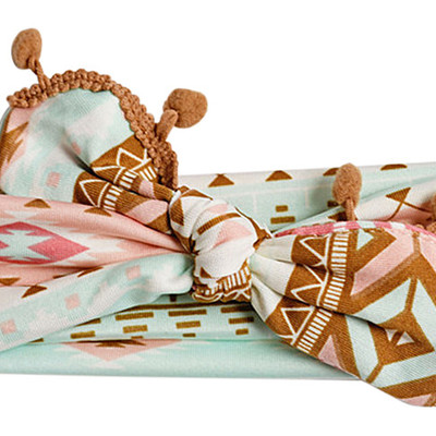 Bre pom pom knot headwrap