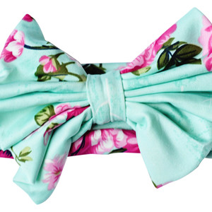 Sweet Mint Messy Bow Headwrap