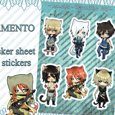Lamento sticker sheet