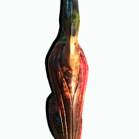 Hand carved Sankofa Bird Ghanaian Traditional Sculpture Art Objects Home Décor - Thumbnail 2