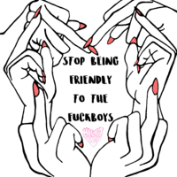 Stop Being Friendly to the Fuckboys Crop Top - Thumbnail 1