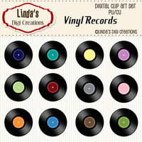 Vinyl Records (ClipArt Set) - Thumbnail 2