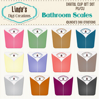 Bathroom Scales (ClipArt Set) - Thumbnail 1