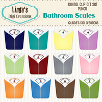 Bathroom Scales (ClipArt Set) - Thumbnail 2