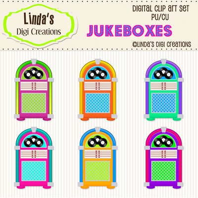 Jukeboxes (clipart set) - Thumbnail 2