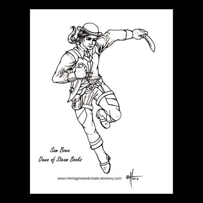 Coloring Poster: Sam Bowe