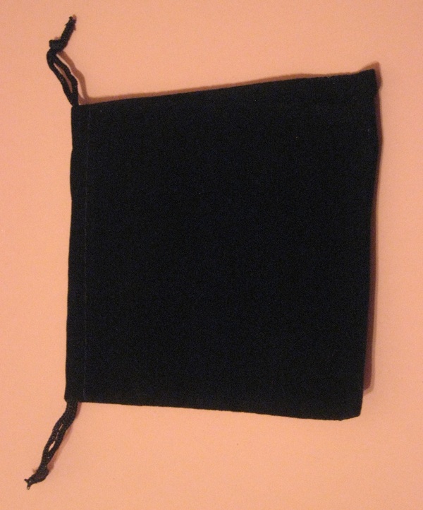 Black Velvet Dice Pouch