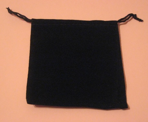 Black Velvet Dice Pouch