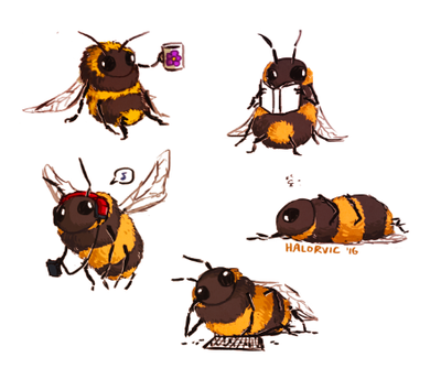 Chill Bee stickers