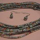 Silver Seed & Wood Beaded Set - Thumbnail 2