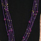 Purple Seed & Wood Beaded Set - Thumbnail 1