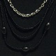 Chain & Black Seed Beaded Set - Thumbnail 2