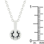 Classic Solitaire Cubic Zirconia Pendant-2
