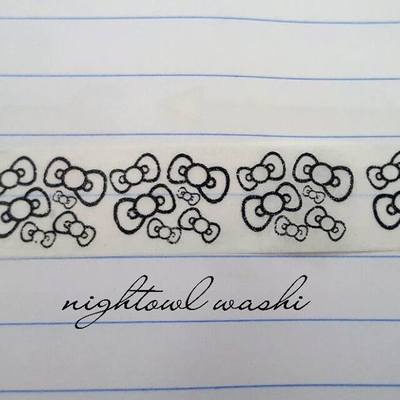 Black and white bows washi - Thumbnail 4