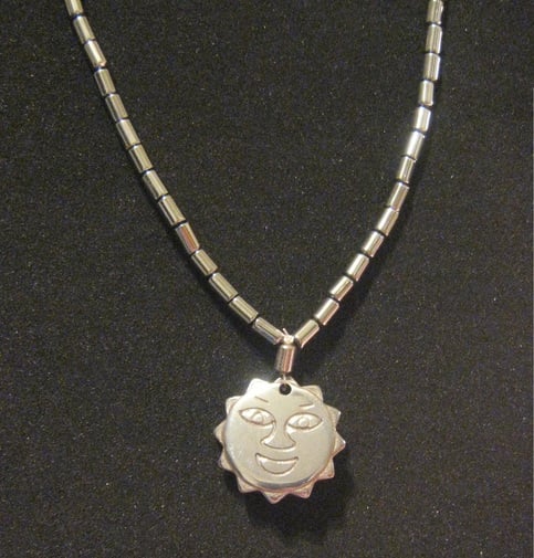 Hemalyke Sun Face Necklace