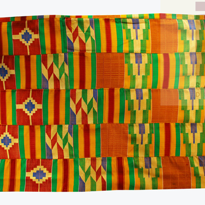 Handwoven multicoloured kente cloth kente ashanti kente ghana kente 6 yards