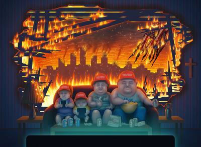 "This Is Not Fine" large print (22" x 17")