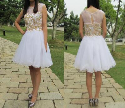 White Homecoming Dress,Short Prom Gown,Tulle Homecoming Gowns,Princess Party Dress