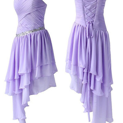 Burgundy homecoming dress,gray homecoming dresses,chiffon homecoming gowns,yellow party dress,high low prom gown