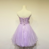 Homecoming Dress,Lilac Prom Dresses,Tulle Homecoming Gowns,Party Dress,Short Prom Gown,Lilac Cocktail Dress - Thumbnail 1