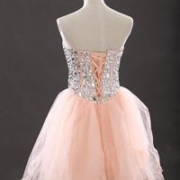 Blush Pink Homecoming Dress,Short Prom Dresses,Tulle Homecoming Gowns,Party Dress,Sparkly Prom Gown - Thumbnail 1