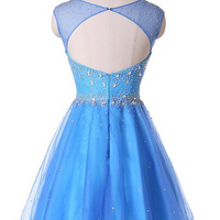 Tulle Homecoming Dress,Pink Homecoming Dress,Cute Homecoming Dress,2017Fashion Homecoming Dress,Short Prom Dress - Thumbnail 2