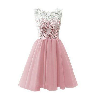Pink homecoming dress,homecoming dresses,lace homecoming gowns,short prom gown,pink sweet 16 dress,homecoming dress