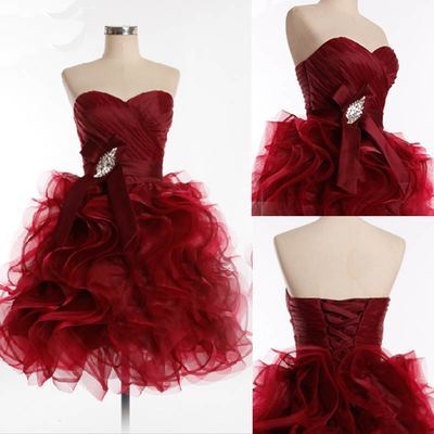 Homecoming Dresses,2017 Homecoming Dress,Wine Red Homecoming Dress,Homecoming Dress,Short Prom Dress,Country Homecoming Gowns - 161