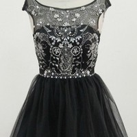 Homecoming Dress,Tulle Homecoming Dress,Cute Homecoming Dress,Tulle Homecoming Dress - 162 - Thumbnail 1