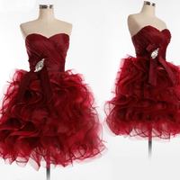 Homecoming Dresses,2017 Homecoming Dress,Wine Red Homecoming Dress,Homecoming Dress,Short Prom Dress,Country Homecoming Gowns - 161 - Thumbnail 1