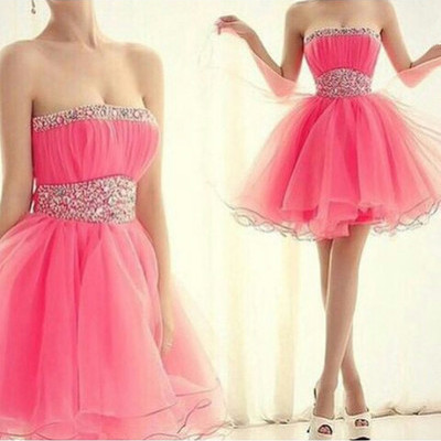 Homecoming dress,pink homecoming dress,cute homecoming dress,fashion homecoming dress,short prom dress,pink homecoming gowns - 171