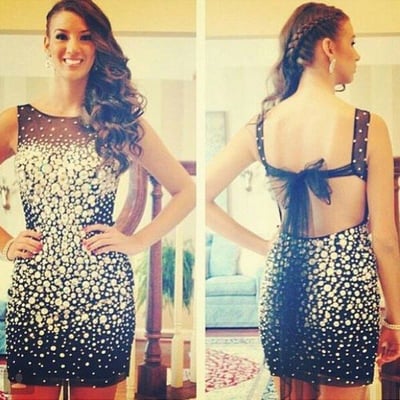 Black homecoming dress,short homecoming dresses,homecoming gown,party dress,sparkle prom gown - 137 - Thumbnail 17