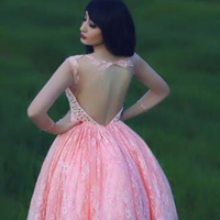 Lace Homecoming Dress,Pink Homecoming Dress,Pink Homecoming Dress,Lace Homecoming Dress,Short Prom Dress,Country Homecoming Gowns - 134 - Thumbnail 2