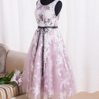 White homecoming dress,lace homecoming gown,tulle homecoming gowns,ball gown party dress - 182