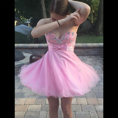 Pink Homecoming Dresses,Homecoming Dress, Cute Homecoming Dresses - 181
