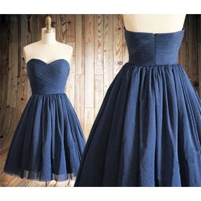 2017 homecoming dress,navy blue homecoming dresses,tulle homecoming dress,party dress,prom gown - 190