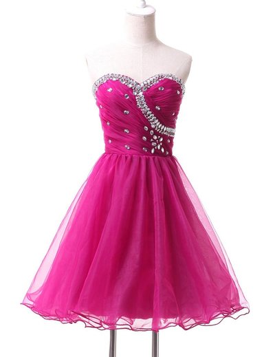 Hot Pink Homecoming Dresses,Homecoming Dress, Cute Homecoming Dresses - 191
