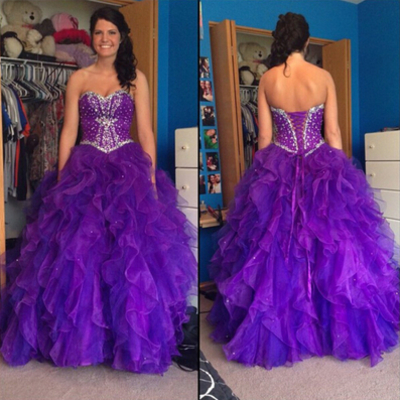 Ball gown beading charming real made prom dresses,long evening dresses,prom dresses on sale,l45 - 254