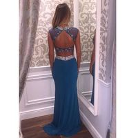 Two Pieces Beading Charming Real Made Prom Dresses,Long Evening Dresses,Prom Dresses On Sale,L47 - 251 - Thumbnail 1