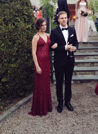 Backless Beading Real Made Prom Dresses,Long Evening Dresses,Prom Dresses On Sale,L72 - 225