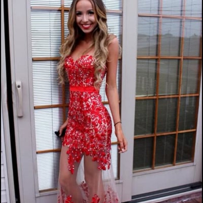 Charming lace beading real made prom dresses,long evening dresses,prom dresses on sale,l75 - 230 - Thumbnail 5