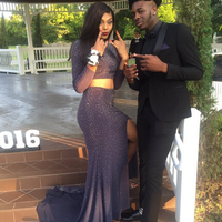 Two Pieces Charming Real Made Beading Prom Dresses,Long Evening Dresses,Prom Dresses On Sale,L23 - 272 - Thumbnail 1