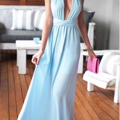 Sexy deep v-neck charming real made prom dresses,long evening dresses,prom dresses on sale,l64 - 243