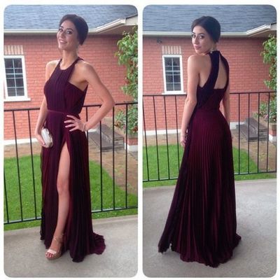 Halter charming real made prom dresses,long evening dresses,prom dresses on sale,l65 - 241