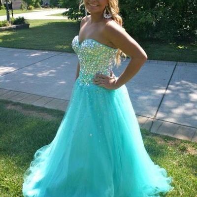 Sweetheart beading real made charming prom dresses,long evening dresses,prom dresses on sale, s206 - 299
