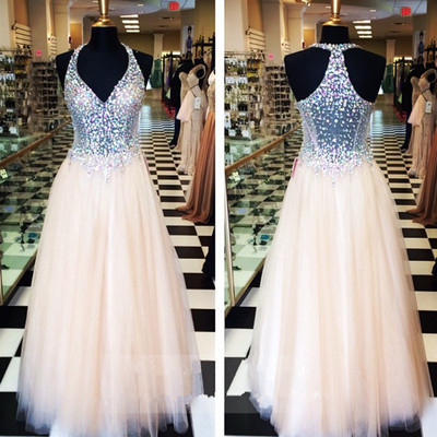 A-line hot sale charming long beading real made prom dresses,long evening dresses,prom dresses on sale,d82 - 370
